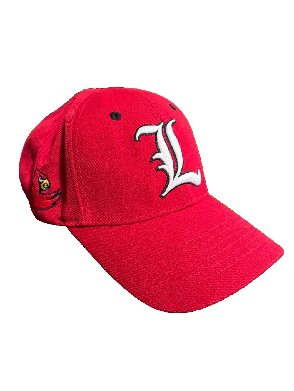 Men's Top of the World Red Louisville Cardinals Logo Adjustable OSFM hat